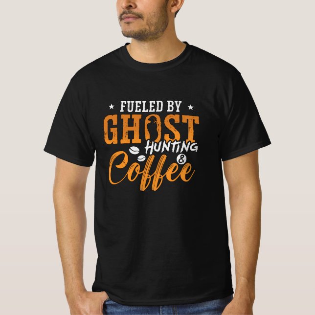 T-shirt Chasseur De Fantômes Alimenté Par Chasse De Fantôm (Devant)