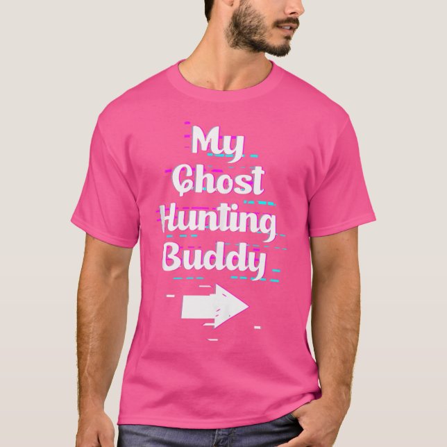 T-shirt Chasseur de fantômes drôle Bouddha de chasse de fa (Devant)
