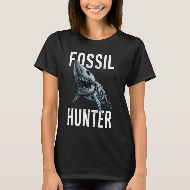 T-shirt Chasseur de fossiles de requins Design pour l'arch (Devant)