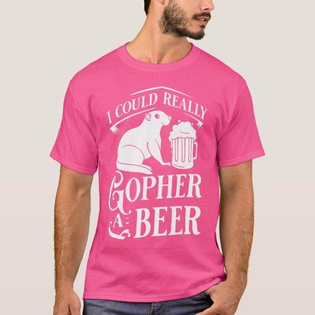 T-shirt Chasseur de gopher pièges drôles tueur (Devant)
