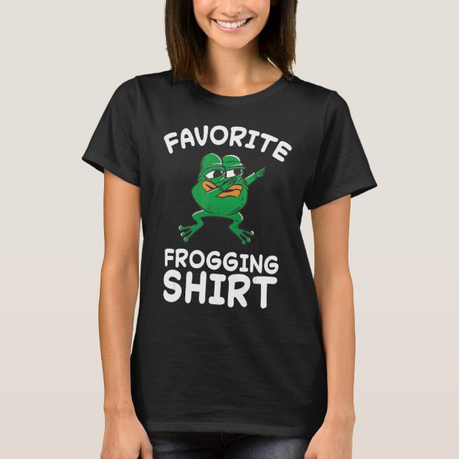 T-shirt Chasseur de grenouille Love Toad Frog Chasseur Amp (Devant)