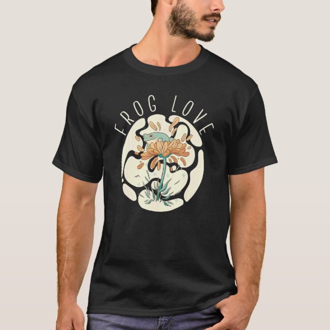 T-shirt Chasseur de grenouille Love Toad Frog Chasseur Amp (Devant)