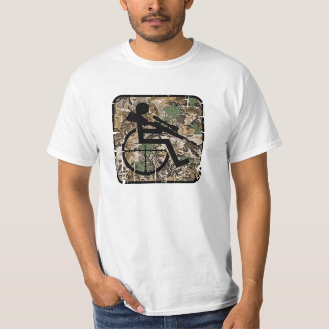 T-shirt Chasseur de Handicapable (Devant)