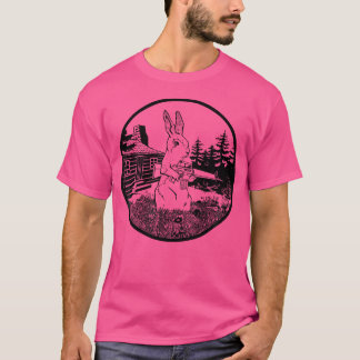 T-shirt Chasseur De Lapin Armé Lapin Avec Vêtements À Cano