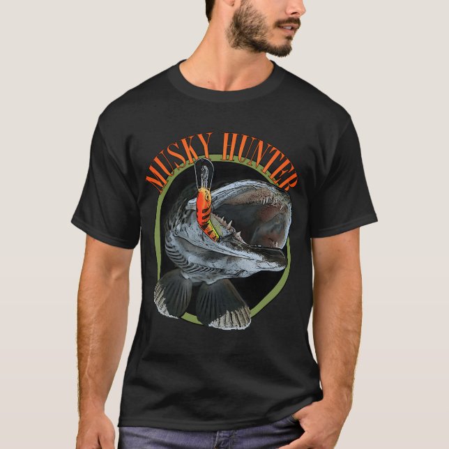 T-shirt chasseur de maskinongé (Devant)