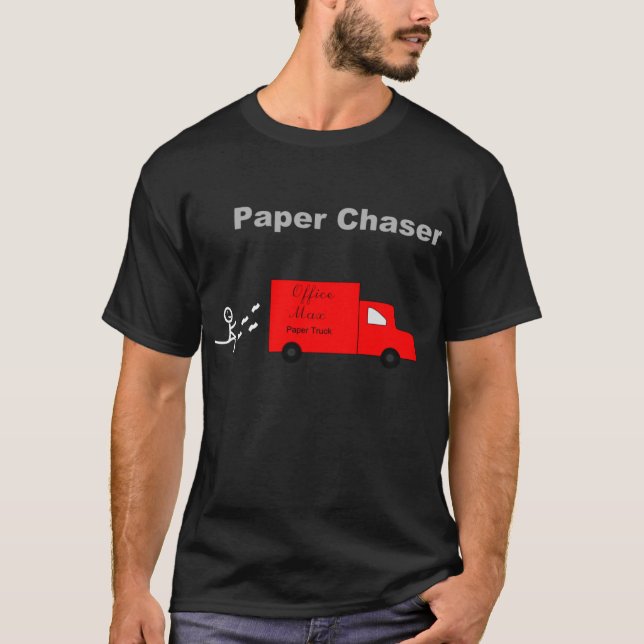 T-shirt Chasseur de papier (Devant)