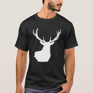 T-shirt Chasseur de Renne de Noël Viande de Cerf Chasse Re