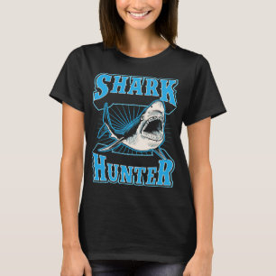 T-shirt Chasseur de requins drôle Meilleur eau de mer Pêch