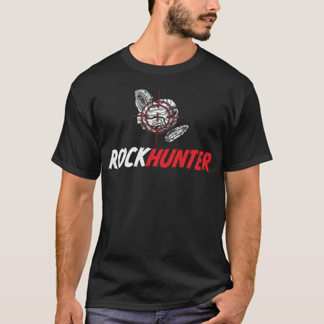 T-shirt Chasseur de roches - Géologie et collection de roc (Devant)