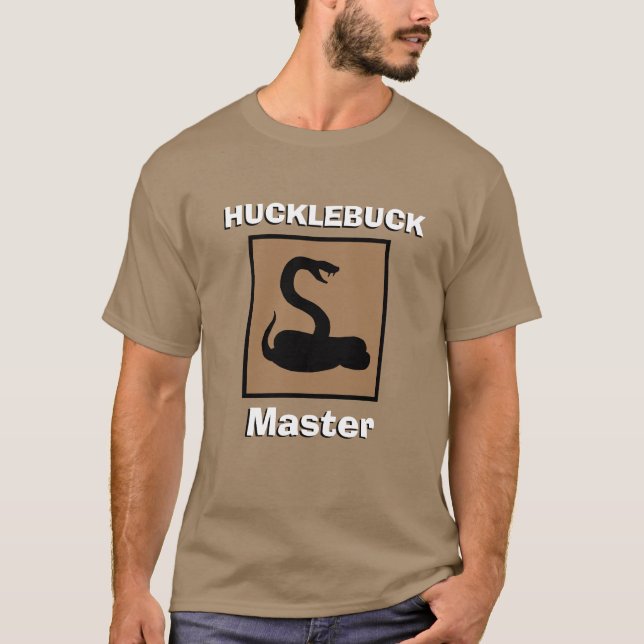 T-shirt Chasseur de serpent de sport Bayou HUCKLEBUCK MAST (Devant)