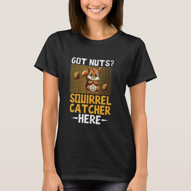 T-shirt Chasseur de Squirrels Drôle Tueur de Squirrels Att (Devant)