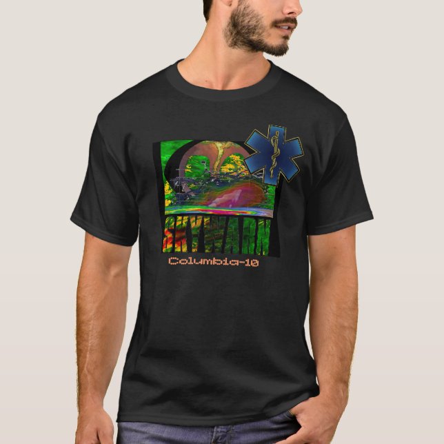 T-shirt Chasseur de tempête de SKYWARN/étoile de chemise (Devant)