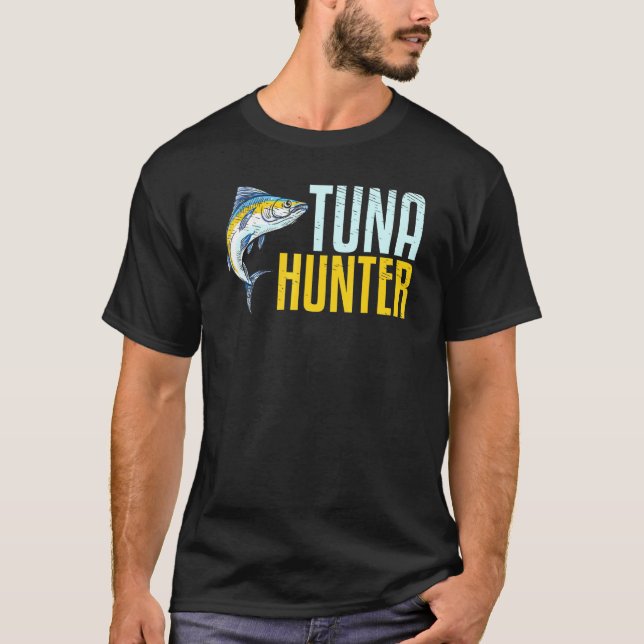 T-shirt Chasseur de thon pêcheur fruits de mer poisson pêc (Devant)