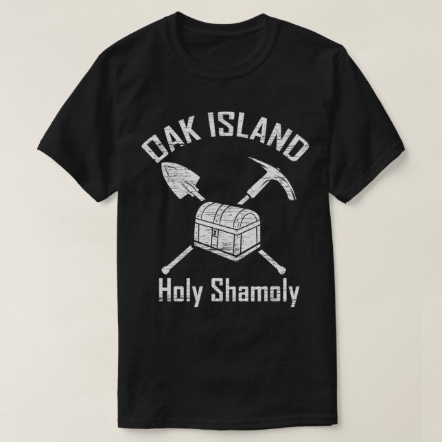 T-shirt Chasseur de trésor de l'île de Chêne Saint-Chamoly (Design devant)