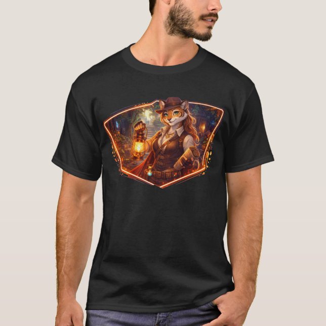 T-shirt Chasseur de trésor tigre (Devant)