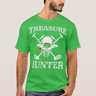 T-shirt Chasseur de trésors caché Détecteur de métal pirat