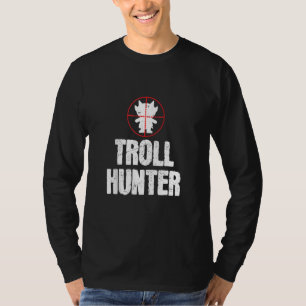 T-shirt Chasseur de trolls amusant visant les amateurs de