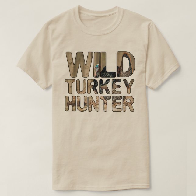 T-shirt Chasseur de Turquie sauvage (Design devant)