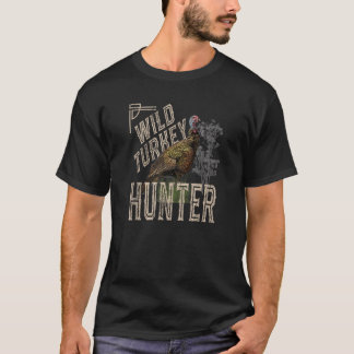 T-shirt Chasseur de Turquie sauvage look Vintage