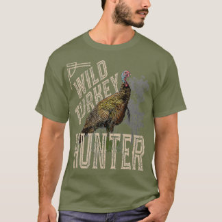 T-shirt Chasseur de Turquie sauvage look Vintage