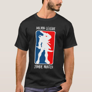 T-shirt CHASSEUR de ZOMBI de LIGUE - noir