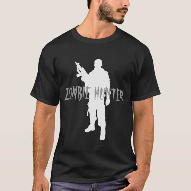 T-shirt CHASSEUR DE ZOMBIE -T-shirt (Devant)