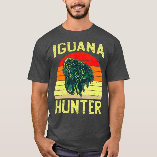 T-shirt Chasseur d'iguana pour garçons Iguanas Iguana Liza (Devant)