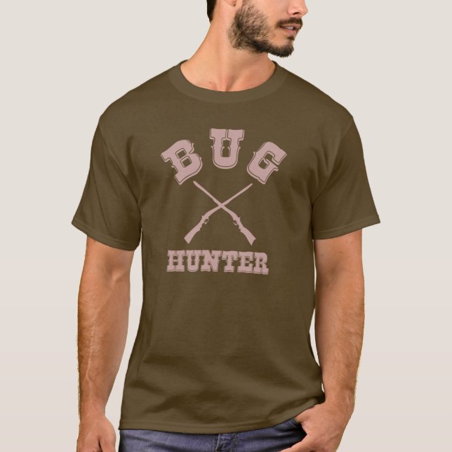 T-shirt CHASSEUR d'INSECTE - pièce en t occidentale Brown (Devant)