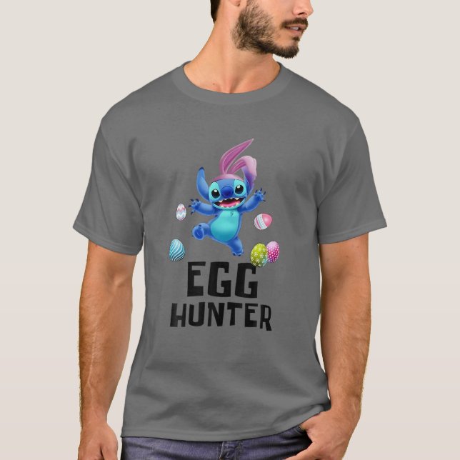 T-shirt Chasseur D'Oeufs De Lapin De Pâques (Devant)