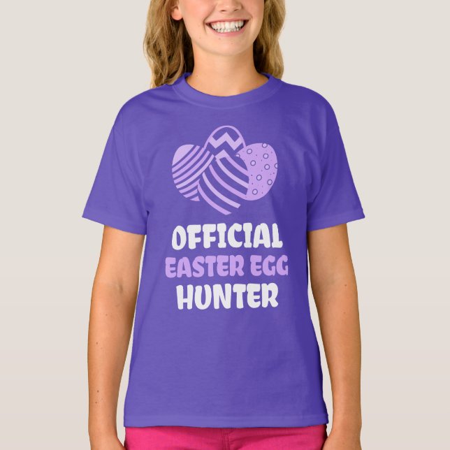 T-shirt Chasseur d'oeufs de lavande (Devant)