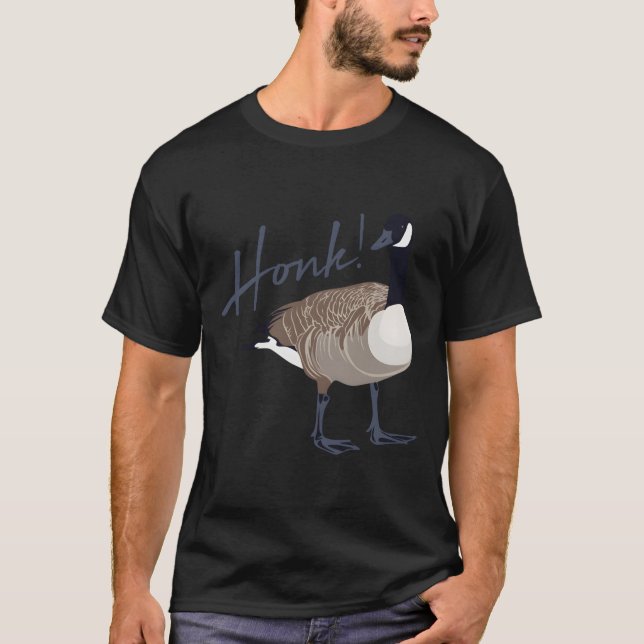 T-shirt Chasseur d'oiseaux cri de l'oie canadienne 2 (Devant)