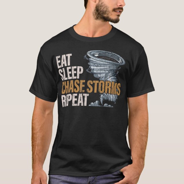 T-shirt Chasseur d'orages S2 Storm Chasing (211) (Devant)