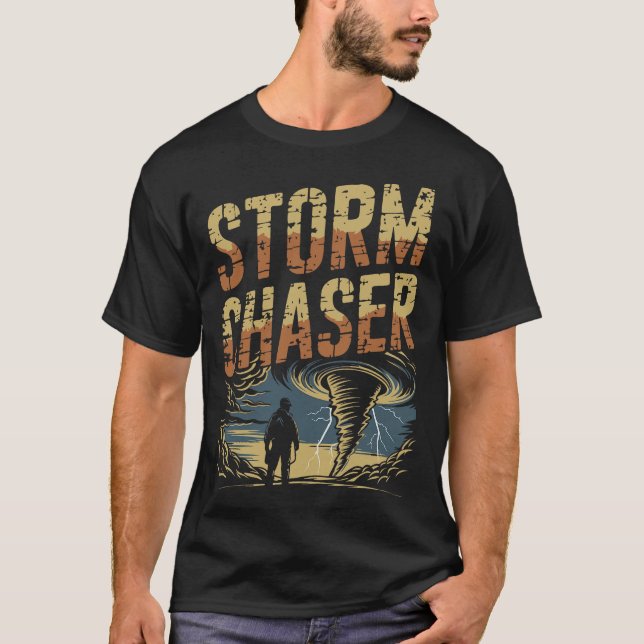 T-shirt Chasseur d'orages S2 Storm Chasing (90) (Devant)