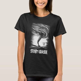 T-shirt Chasseur d'orages Tornade cool Grande tempête Mété