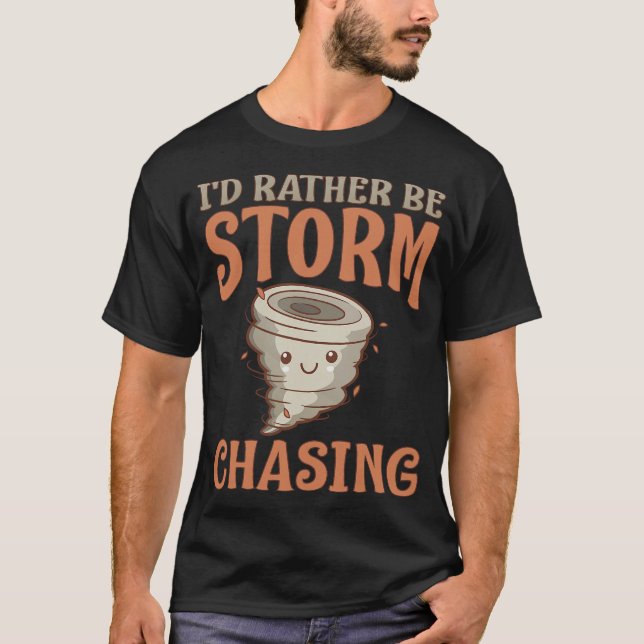 T-shirt Chasseur d'ouragan S2 Chasseur de tempête Chasse à (Devant)