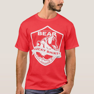T-shirt Chasseur d'ours chanceux pour la chasse à l'ours