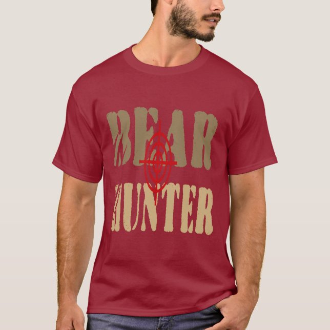 T-SHIRT CHASSEUR D'OURS HUMOR COOL (Devant)