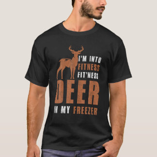 T-shirt Chasseur drôle Papa Je suis dans Fitness Deer Free
