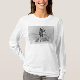 T-shirt Chasseur esquimau avec la photographie d'ours