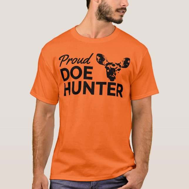 T-shirt Chasseur fier de daine (Devant)