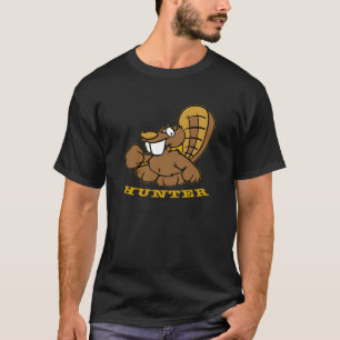 T-shirt Chasseur noir de castor