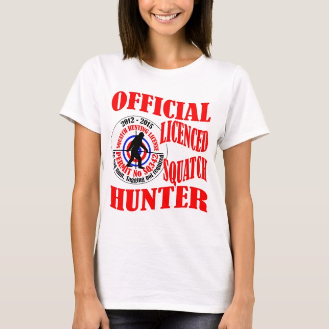 T-shirt Chasseur officiel de squatters (Devant)