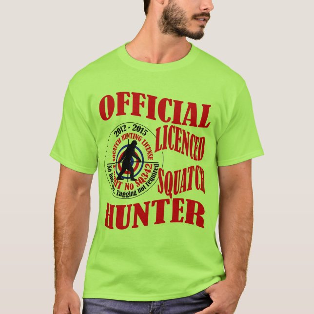 T-shirt Chasseur officiel de squatters (Devant)