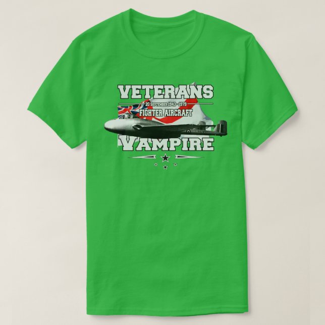 T-shirt chasseur Vampire britannique (Design devant)