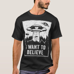 T-shirt Chasseur vintage Je Veux Croire Retro