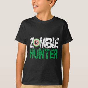 T-shirt Chasseur Zombie Chemise Halloween mignonne avec un