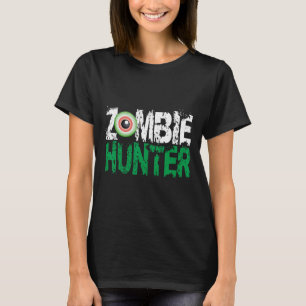 T-shirt Chasseur Zombie Chemise Halloween mignonne avec un