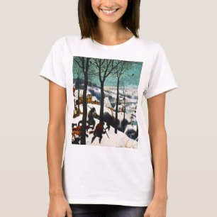 T-shirt Chasseurs dans le paysage de neige Pieter Bruegel