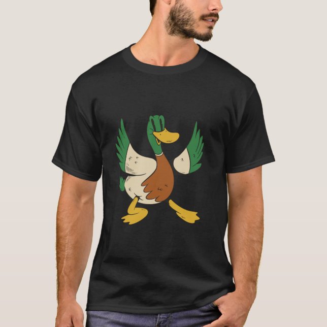T-shirt Chasseurs de canards et agriculteurs Caricature An (Devant)