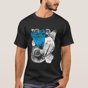 T-shirt Chasseurs de fossiles paléontologie Long Manche T